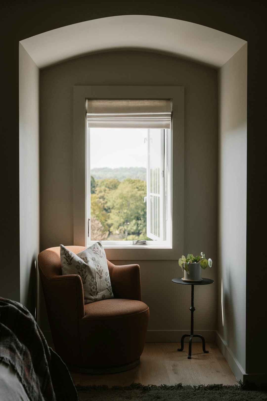 cozy reading nook at home